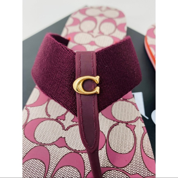 Coach Shoes - Coach Zoe Webbed Flip-Flop Sandals 🔥 Hot Item 🔥